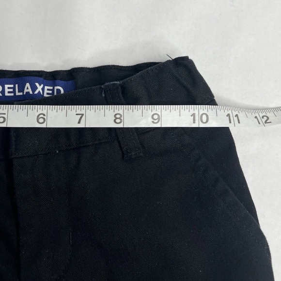 French Toast Boys Straight Fit Uniform Adjustable Waist Black‎ Pants Size 5 - Picture 6 of 6